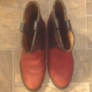 Ariat Women's Cowboy Boots, Black and Red, Sz 8.5B